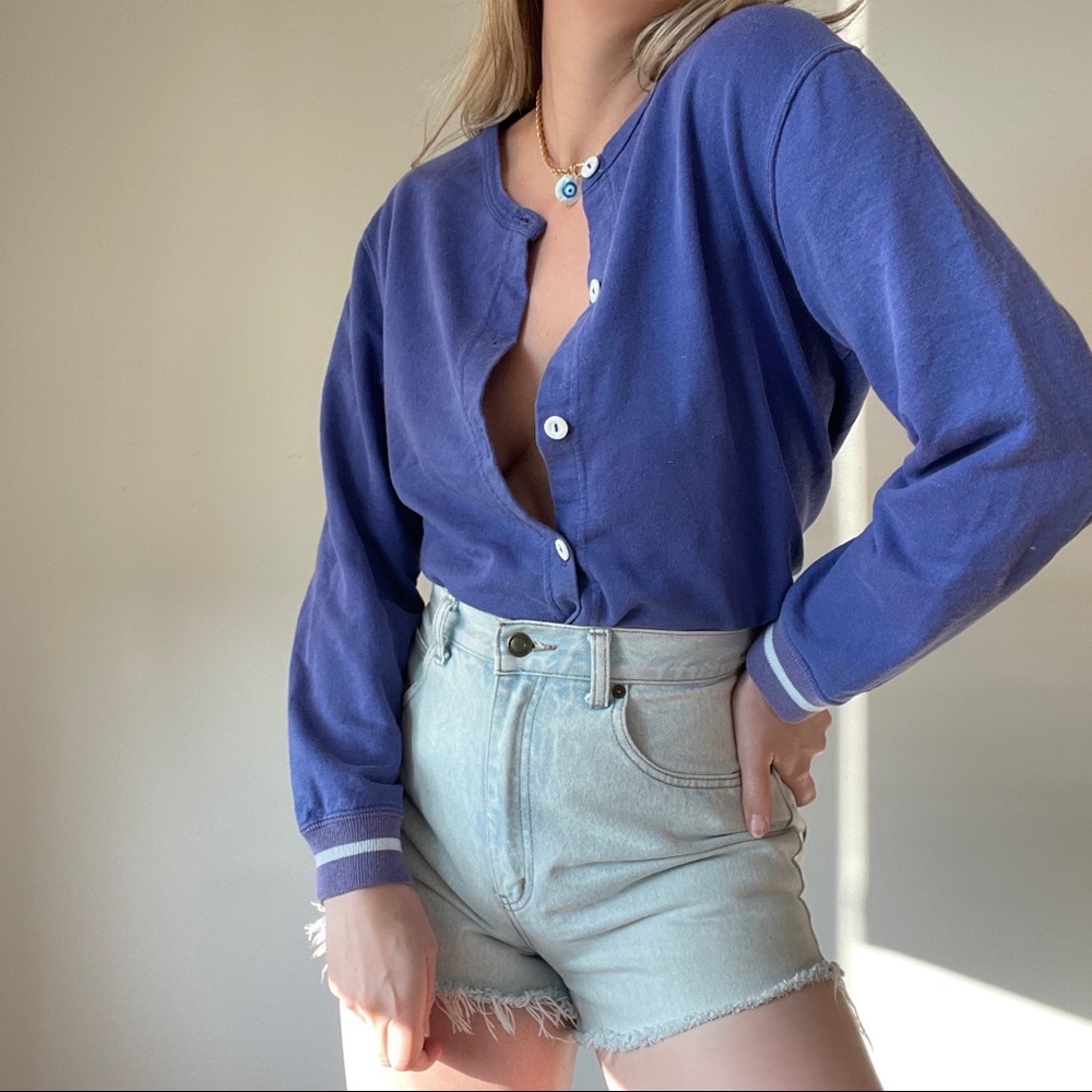 Vintage Purple Cardigan